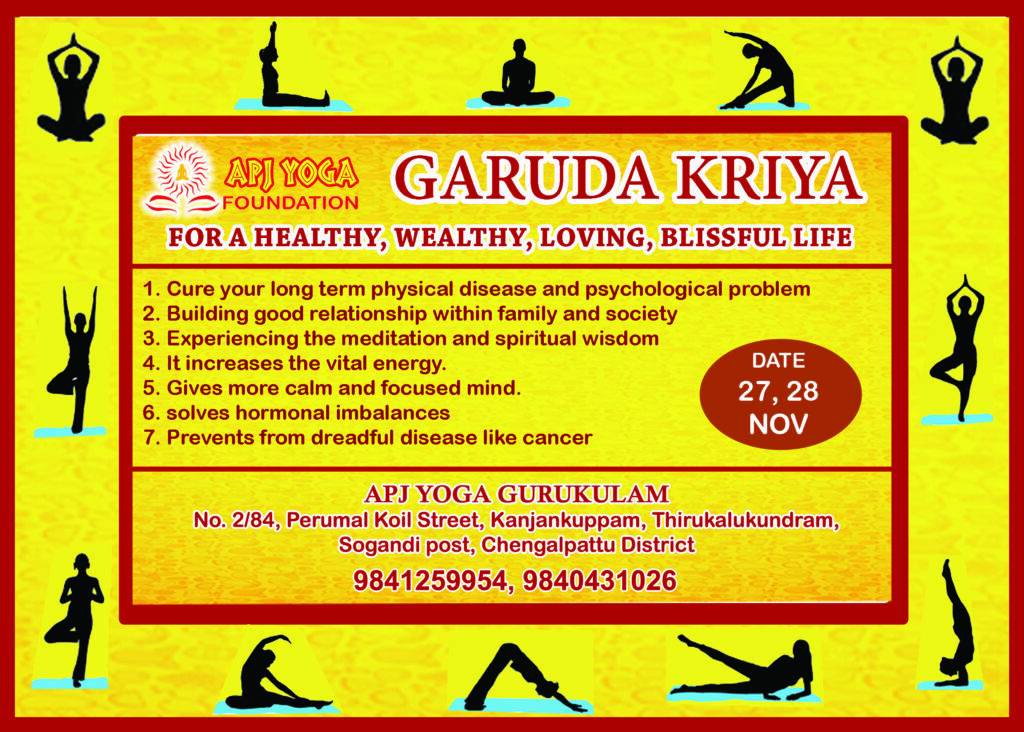 Garuda Kriya Program Ad